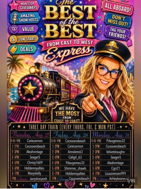 Accessories - The Best of the Best Express Party Poster - Pink & Gold